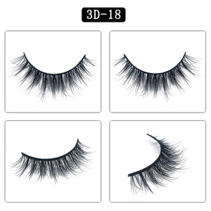 MULTI-PACK 3D MINK EYELASHES 3D18 (5 PAIRS)