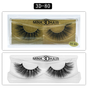 3D MINK HAIR EYELASH 3D80