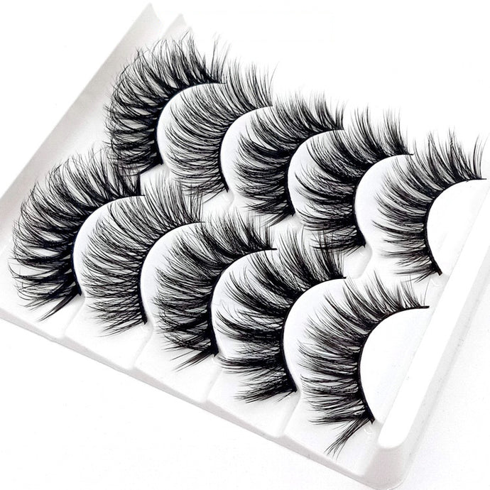 MULTI-PACK 3D MINK EYELASHES GL700 MIX (5 PAIRS)