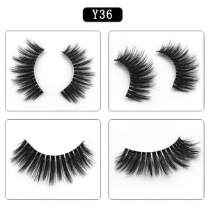 3D MINK HAIR EYELASH 3D Y36